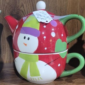 Christmas Tea pot